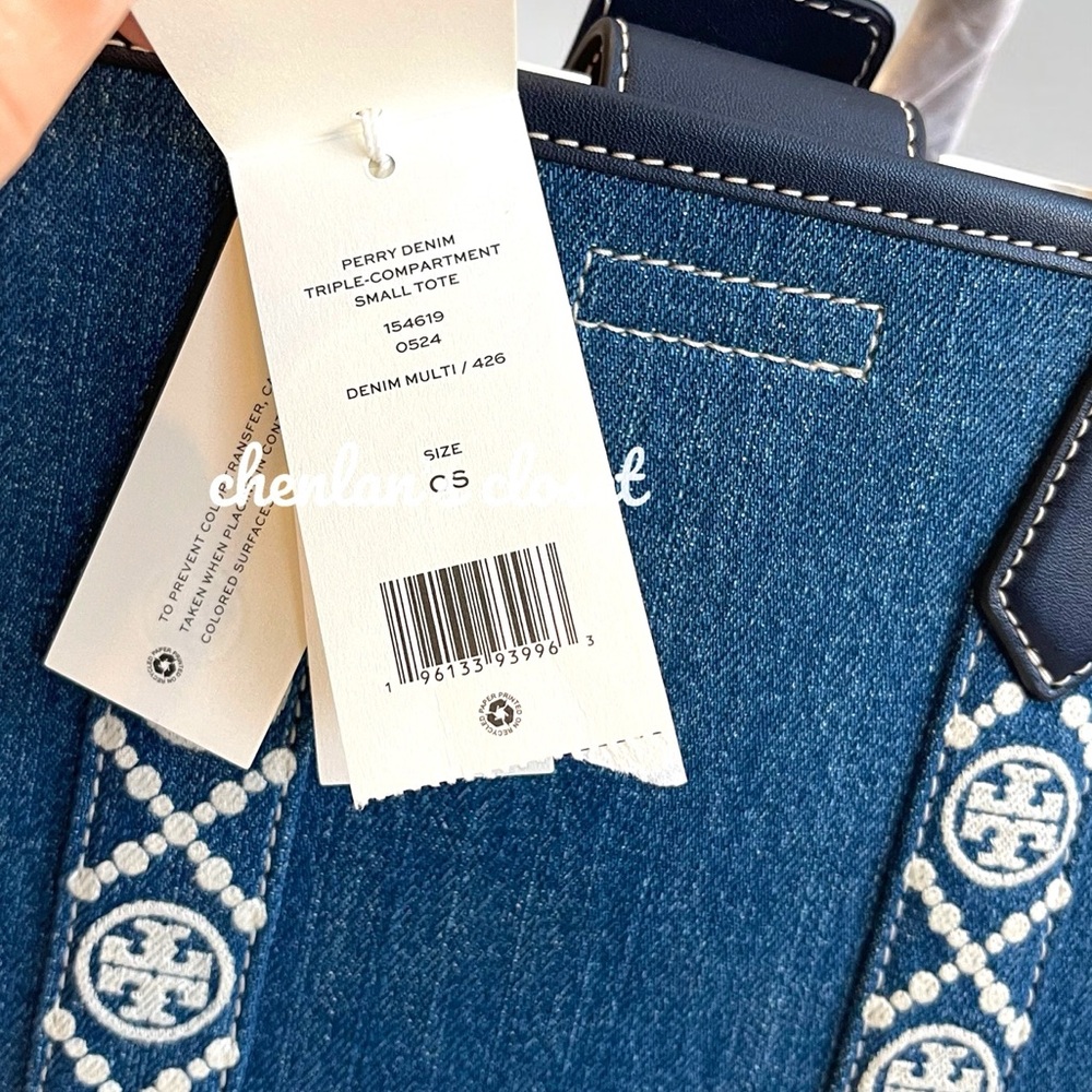 Tory Burch Denim and Navy Crossbody Bag - Picture 11 of 16
